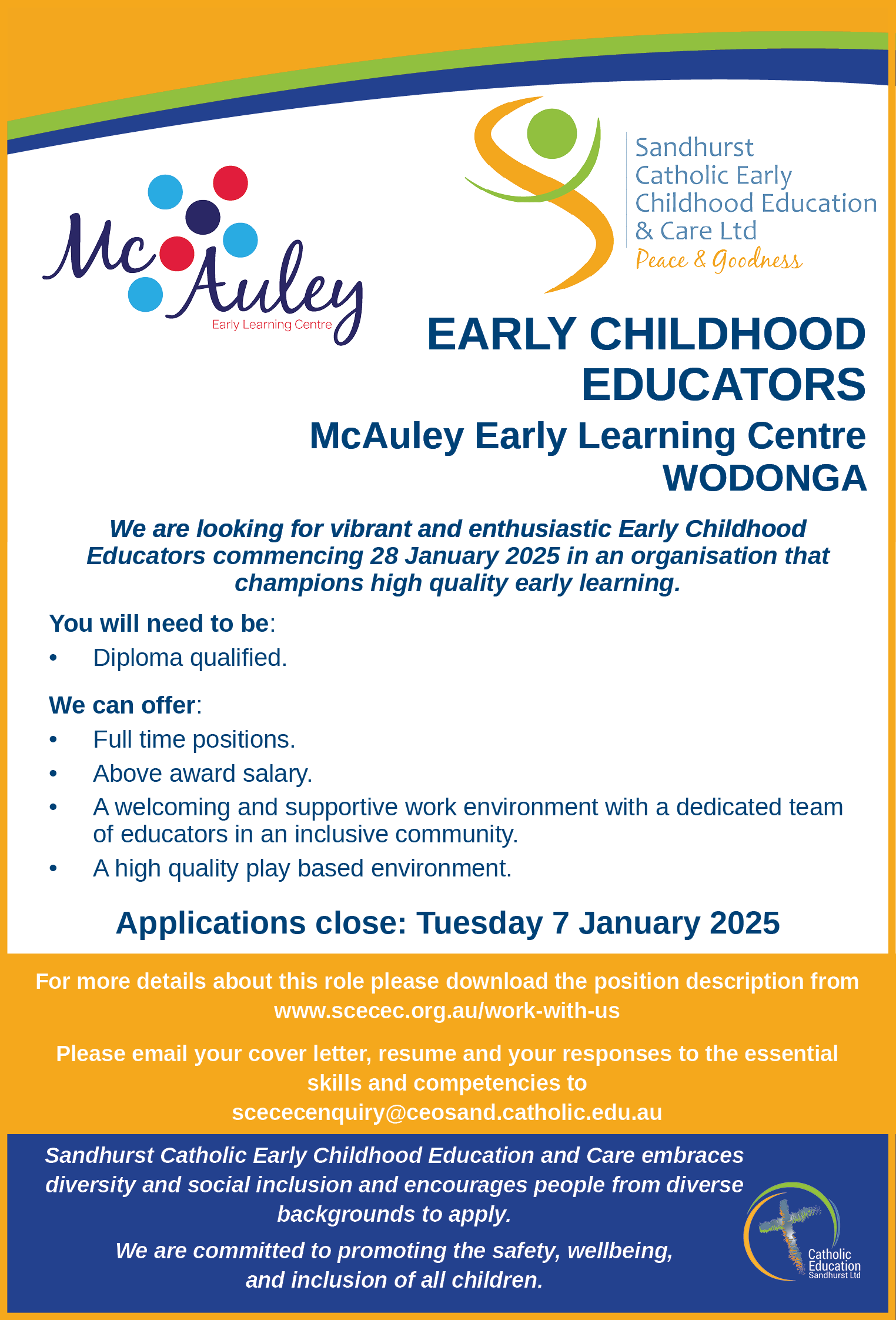 SCECEC Ltd ADVERT MCAULEY EARLY CHILDHOOD EDUCATOR 161224 1