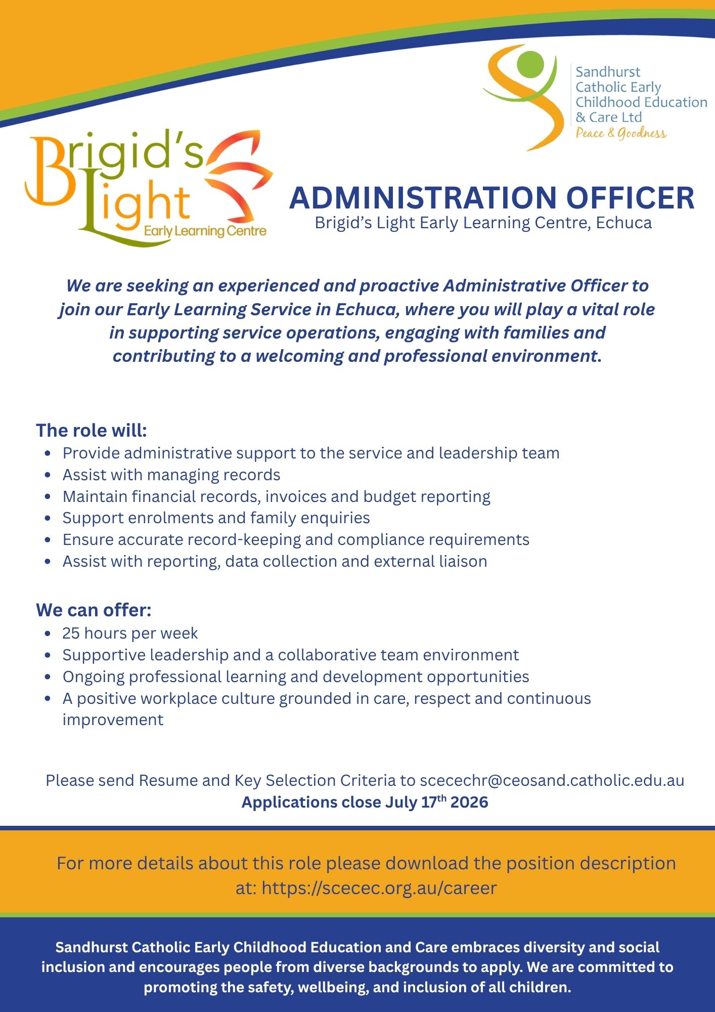 BLELC Admin Officer Job Ad June 2026