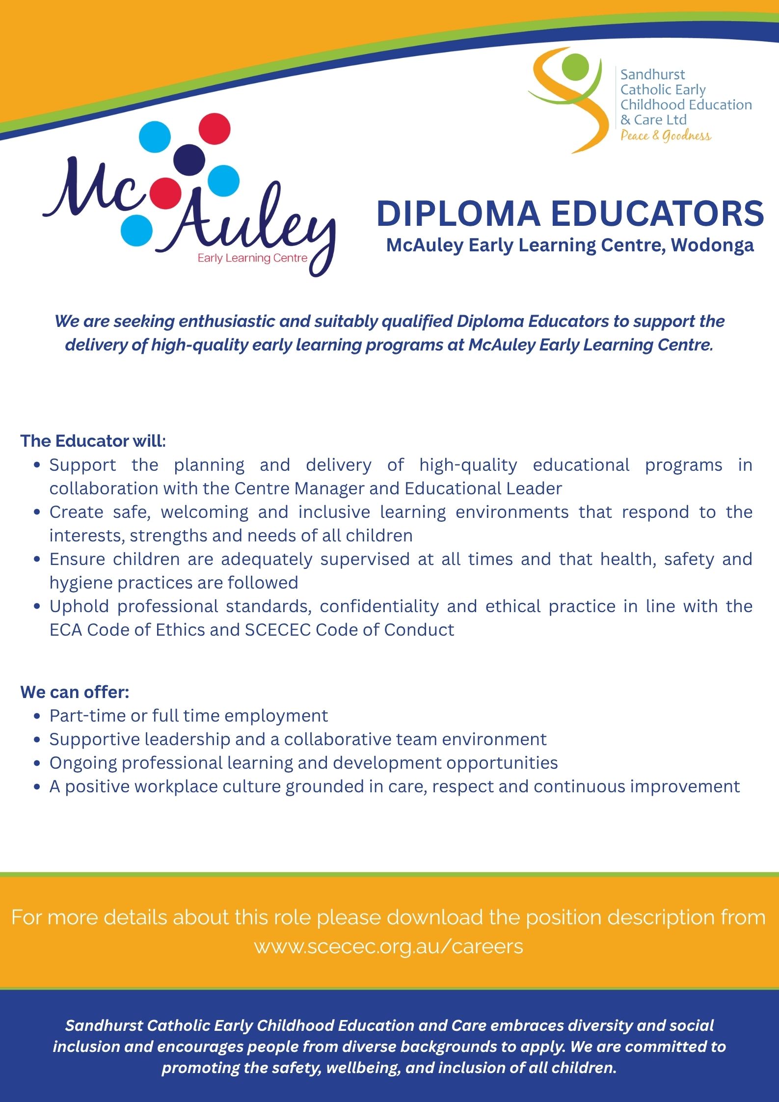McAuley DipED Job Ad June 2026